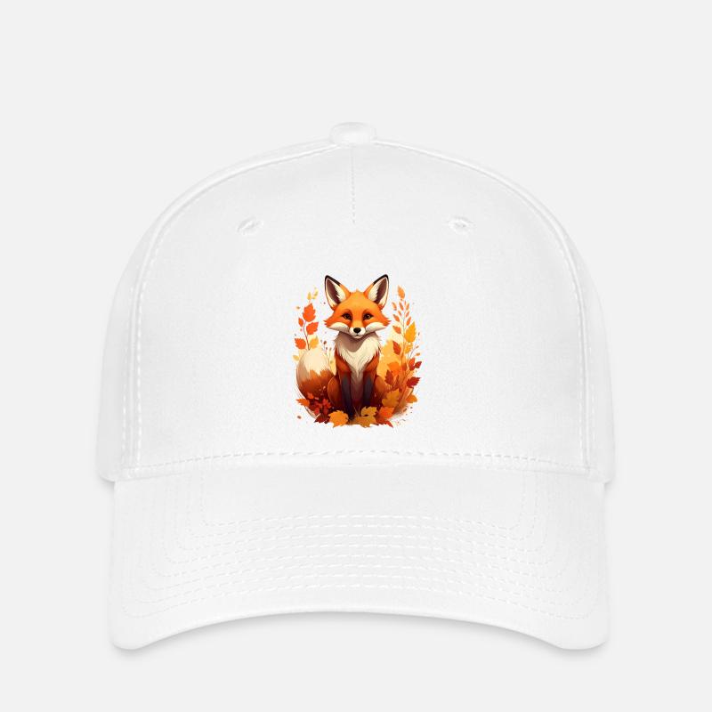 Volpe in autunno - Flexfit Cap - bianco