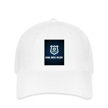 STARK _MUTIG _POLIZIST_20250916_182414_0000 - Flexfit Cap - white - Front