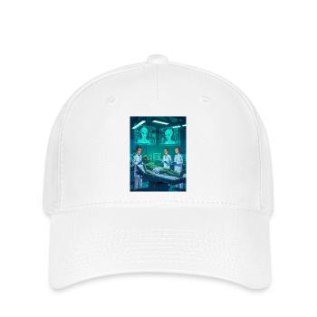 Autopsie extraterrestre – Le laboratoire secret - Casquette Flexfit - blanc - Devant