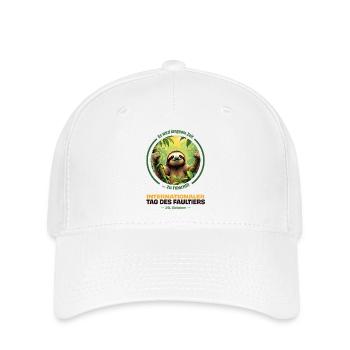 20 octobre – Journée internationale de la paresse - Casquette Flexfit - blanc - Devant
