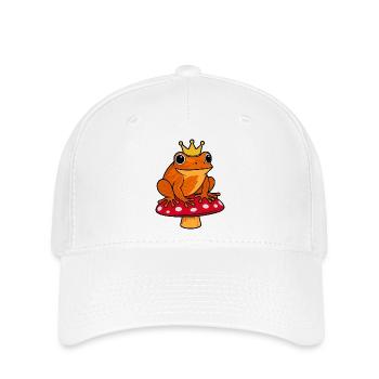 King Tree Frog Frog Mushroom Crown Toad Autumn - Flexfit Cap - white - Front