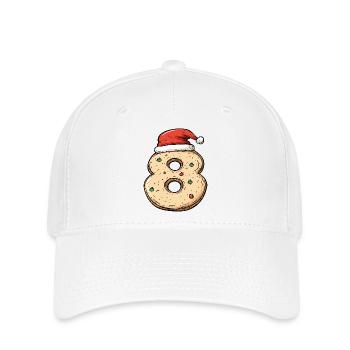 8 Number Cookie Christmas - Flexfit Cap - white - Front