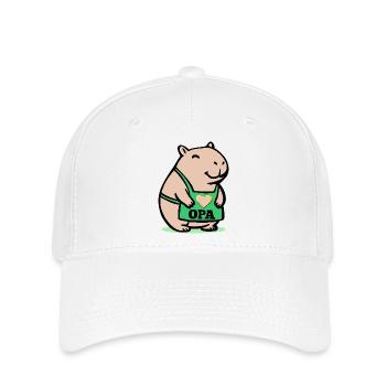 GRANDPA CAPYBARA CHEF - Flexfit Cap - white - Front