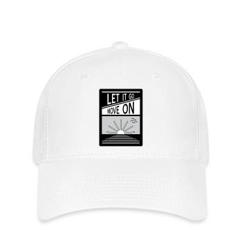 Laissez tomber. Passe à autre chose. - Casquette Flexfit - blanc - Devant