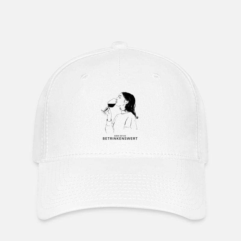 Drunken - Flexfit Cap - white