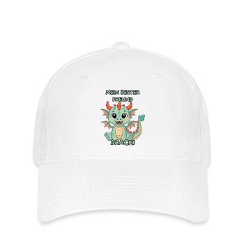 Mon meilleur ami Drachi - Casquette Flexfit - blanc - Devant