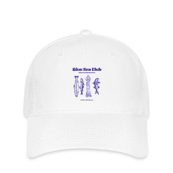 Blue Sea Club Fish & Octopus Illustration - Flexfit Cap - white - Front