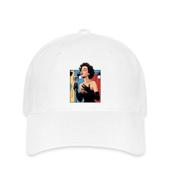 Glamouröse Bühnenstimme - Flexfit Cap - Weiß - Vorne