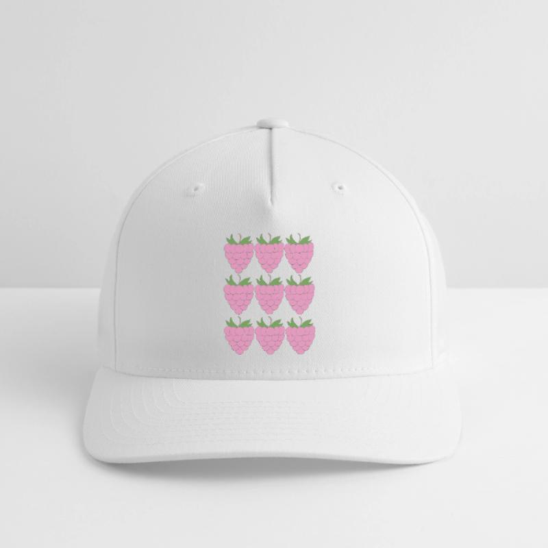 Raspberry Grid Pattern Flexfit Cap