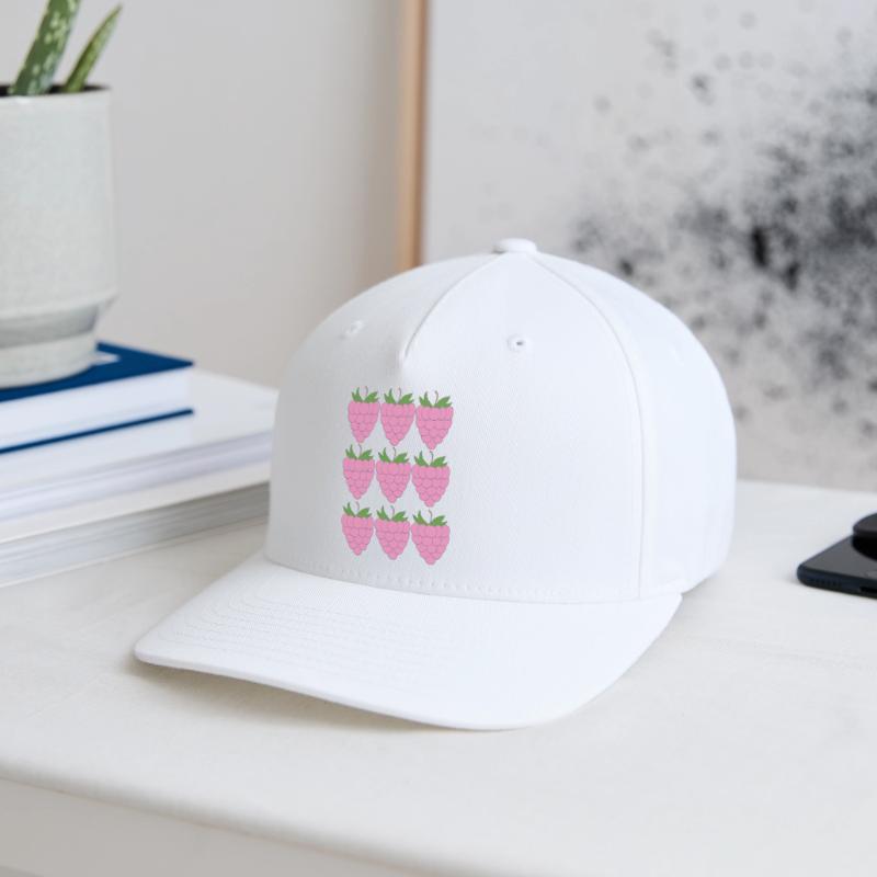 Raspberry Grid Pattern Flexfit Cap