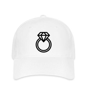 Diamantring - Flexfit Cap - Weiß - Vorne