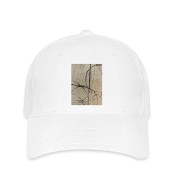 Abstrakte Kunst auf Pullover - Flexfit Cap - Weiß - Vorne