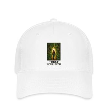 Vertraue deinem Weg im Wald - Flexfit Cap - Weiß - Vorne