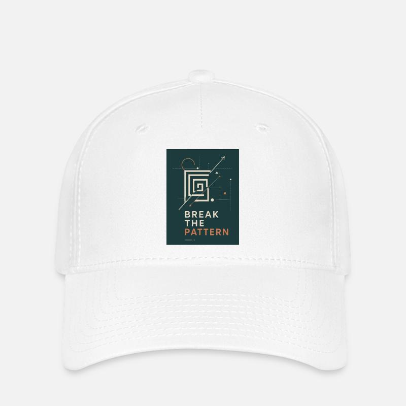 Brich das Muster - break The Pattern - Flexfit Cap - Weiß