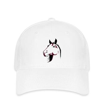Pferd | Horse | Pferdekopf | reiten - Flexfit Cap - white - Front