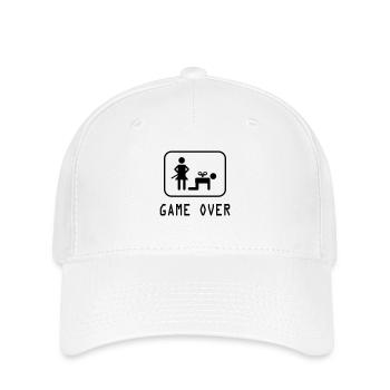 Game Over - Casquette Flexfit - blanc - Devant