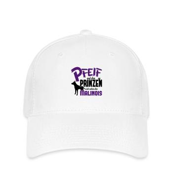 Hundeshirt: Ich nehm den Malinois - Flexfit Cap - Weiß - Vorne
