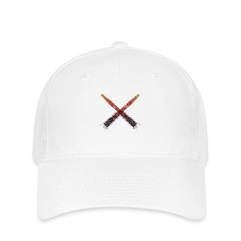 Reifenspur Germany Flag Swords - Flexfit Cap - white - Front