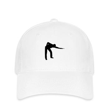 SNOOKER - PLAYER Icon - Flexfit Cap - Weiß - Vorne