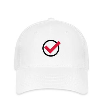 haken__f2 - Flexfit Cap - Weiß - Vorne