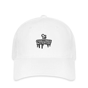 Mannequin défi accepté 1C. - Casquette Flexfit - blanc - Devant