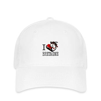 I Love Bretagne Hermine Gentilhomme - Flexfit Cap - white - Front