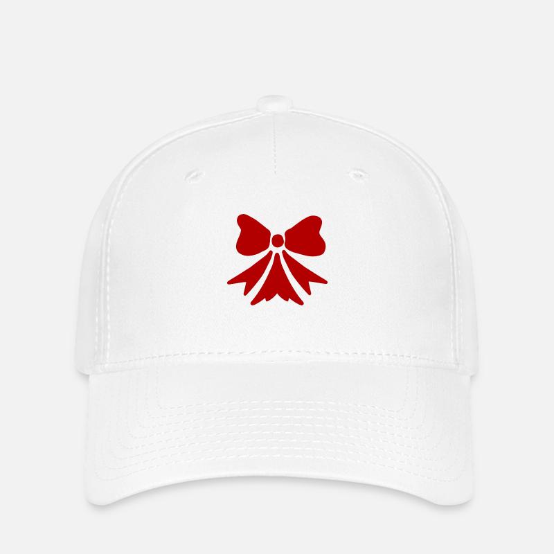 Jolie Nœud papillon de noël - Casquette Flexfit - blanc