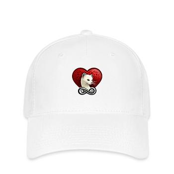 Charming ermine heart from Brittany - Flexfit Cap - white - Front