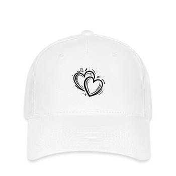 2 Hearts Decor - Flexfit Cap - white - Front
