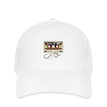 Legendärer Jahrgang 1987 - Flexfit Cap - Weiß - Vorne