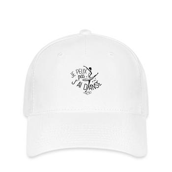 Je peux pas j'ai danse - Casquette Flexfit - blanc - Devant
