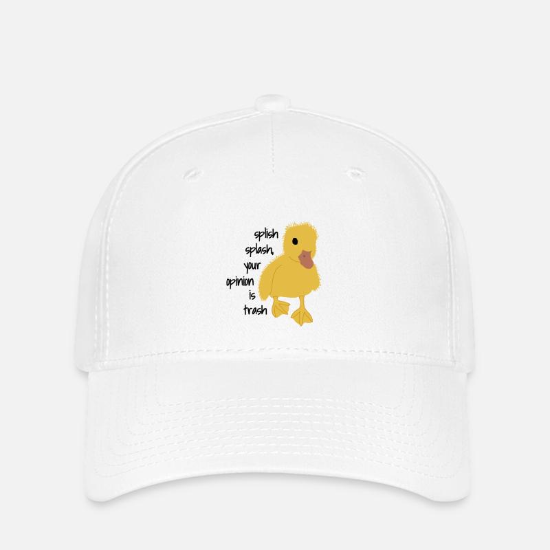 Duckling Opinion Is Trash - Flexfit Cap - Weiß