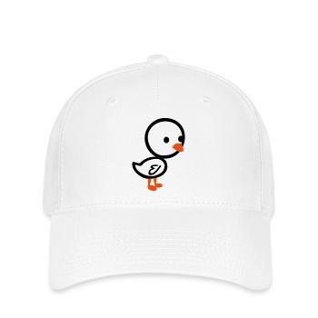 Poulette - poussin - Casquette Flexfit - blanc - Devant