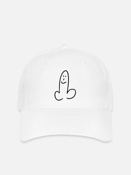 pimmel penis - Flexfit Cap - Weiß