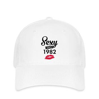 Sexy Since 1982 - Flexfit Cap - Weiß - Vorne