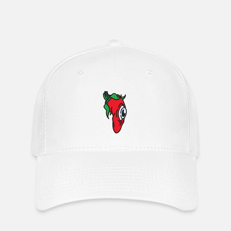 CHILI SPICY - Flexfit Cap - white