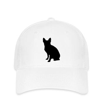 Vector dog Silhouette - Flexfit Cap - white - Front