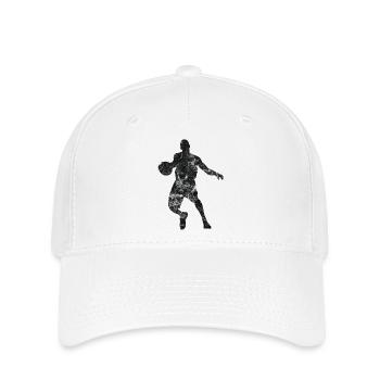 Basket-ball Basketball Basket - Casquette Flexfit - blanc - Devant