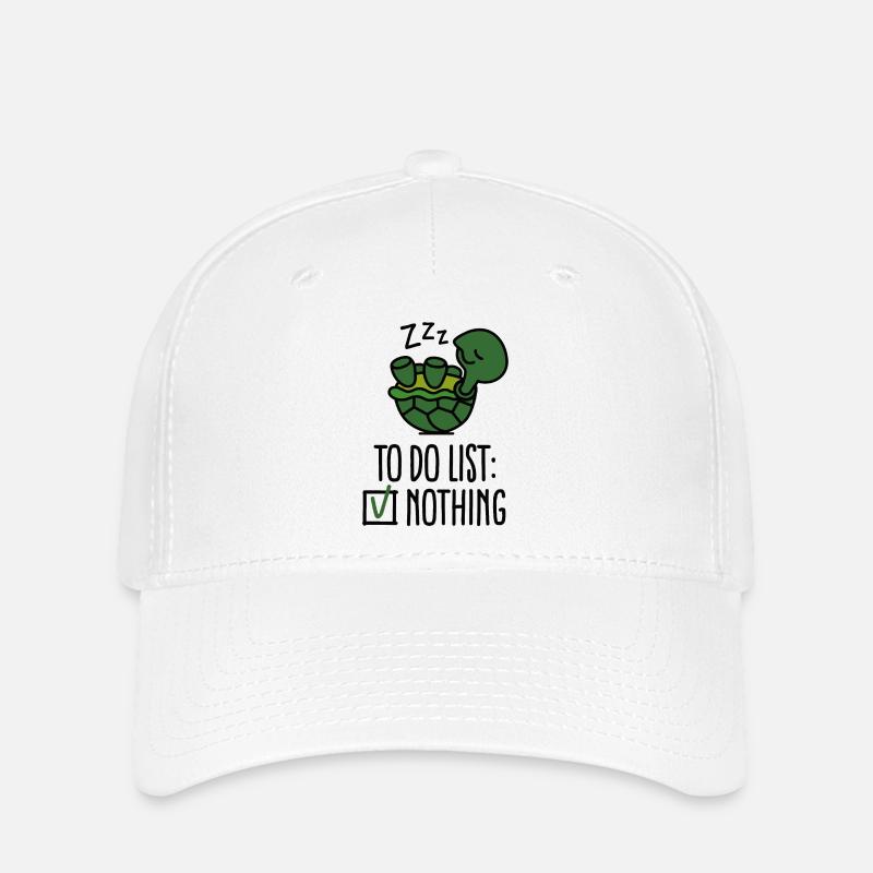 Um Liste zu tun: nichts! Schildkröte - Schildkröten - süß - Flexfit Cap - Weiß