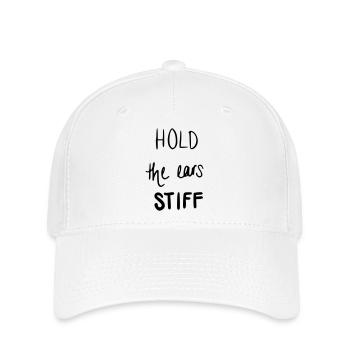 Hold the ears stiff - Flexfit Cap - Weiß - Vorne