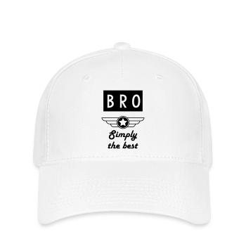 Frère Frangin Frere Naissance Bébé Frérot - Casquette Flexfit - blanc - Devant