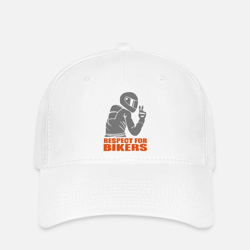 Respect bikers - Flexfit Cap - white