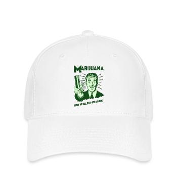 Marijuana Retro Graphic - Flexfit Cap - white - Front