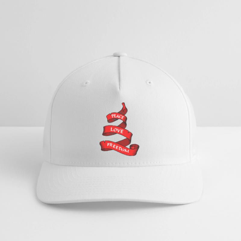 Friedensbanner oder Wimpel rot Flexfit Cap