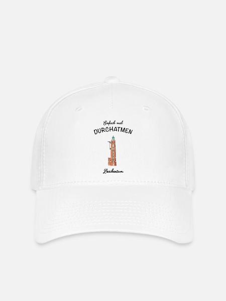 Bremerhaven, Leuchtturm Loschenturm - Flexfit Cap - Weiß