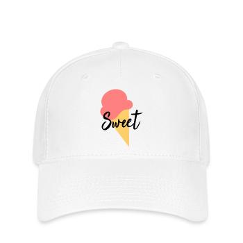 Ice Cream Ice Cream Strawberry Ice Cream Summer Festival - Flexfit Cap - white - Front
