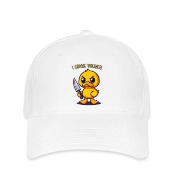 Je choisis la violence - Casquette Flexfit - blanc - Devant