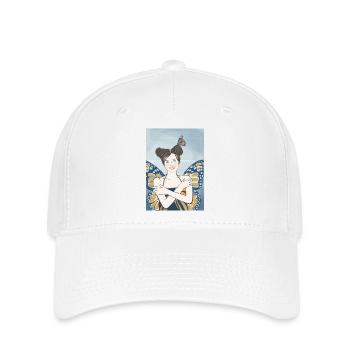 Papillon - Casquette Flexfit - blanc - Devant