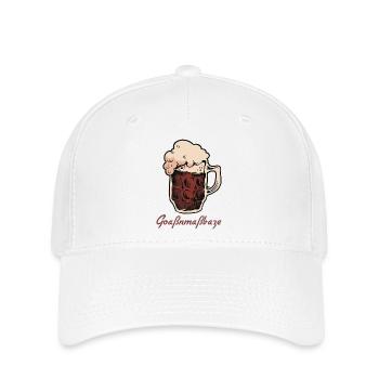 Goaßnmaß Baze Goaßmaß Bier bayrisch Tracht Männer - Flexfit Cap - Weiß - Vorne