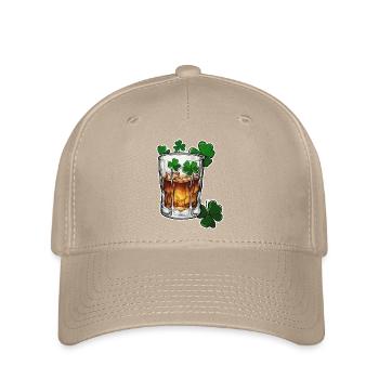 Shamrock / Whiskey / Alcohol / Happiness / Irish Pub - Flexfit Cap - khaki - Front